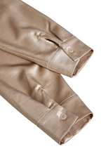 Women's Draped Neck Satin Blouse