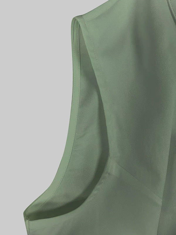 Sleeveless Zip-Front Jumpsuit