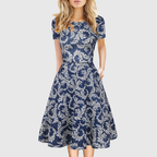 Women's Retro A-Line Summer Dress