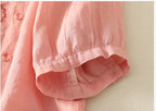Women's V-Neck Embroidered Blouse