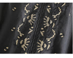 Women's V-Neck Embroidered Blouse