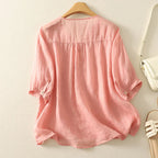 V-Neck Embroidered Blouse