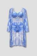 V-Neck Bikini Set with Cover-Up