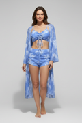 Women's V-Neck Bikini Set with Cover-Up