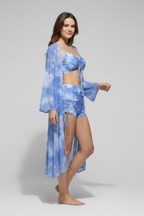 V-Neck Bikini Set with Cover-Up
