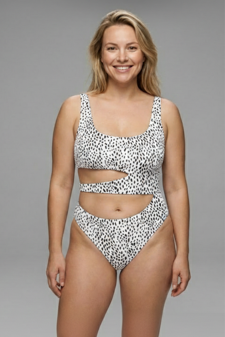 Black polka dot