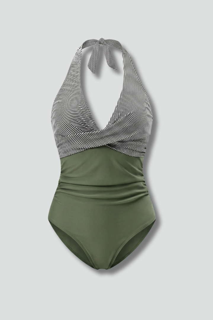 Halter High-Waist Swimsuit