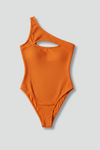 One-Shoulder Cutout Swimsuit