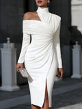 Asymmetric One-Shoulder Evening Dress